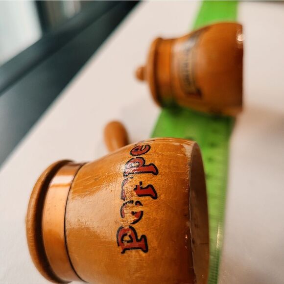 Vintage wooden S&P Shakers, Green Lakes WS - Picture 8 of 12